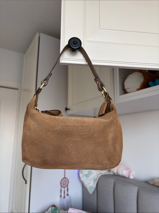 Coach Handbags - Coach Suede Vintage Demi Hobo Shoulder Bag Y2K